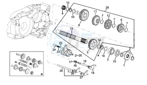 RS 50 drawing Counter shaft 5 speed