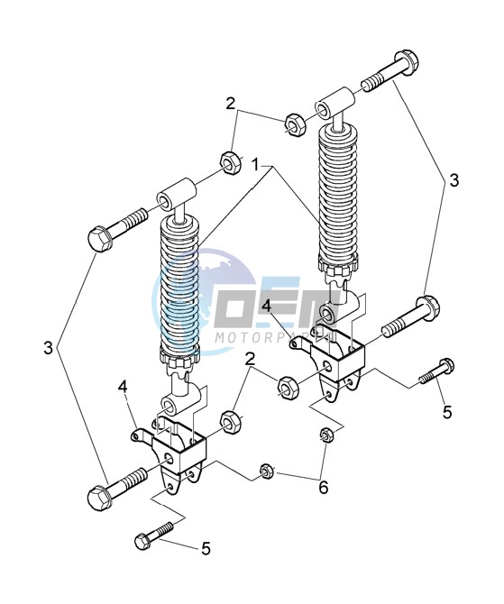 Rear shock absorbers