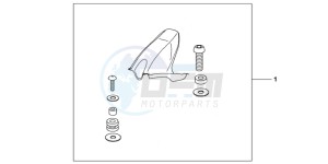 CBR1000RRB drawing CARBON FIBER HUGGER