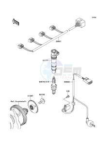 Z750R ABS ZR750PCF UF (UK FA) XX (EU ME A(FRICA) drawing Ignition System