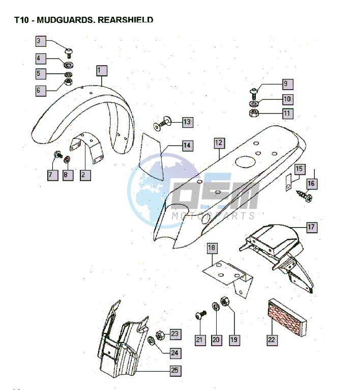 Mudguards-rearshield