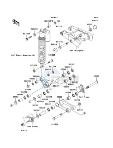 KX250 KX250R7F EU drawing Suspension