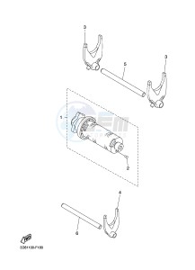 XVS1300A MIDNIGHT STAR (11C9) drawing SHIFT CAM & FORK