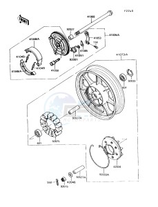 VN750 A [VULCAN 750] (A6-A9) [VULCAN 750] drawing REAR HUB