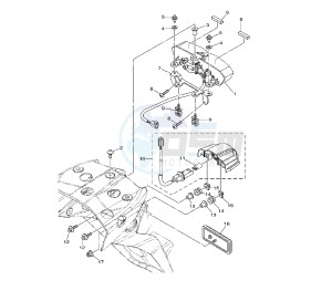 XTZ SUPER TENERE 1200 drawing TAILLIGHT