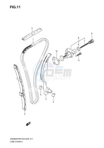 GSX650F (E3-E28) Katana drawing CAM CHAIN