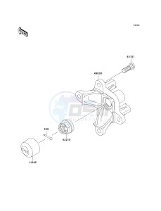 KVF 650 B [PRAIRIE 650 4X4 ADVANTAGE CLASSIC] (B1) [PRAIRIE 650 4X4 ADVANTAGE CLASSIC] drawing FRONT HUB