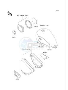 VN 750 A [VULCAN 750] (A15-A19) [VULCAN 750] drawing DECALS-- VN750-A15_A16- -