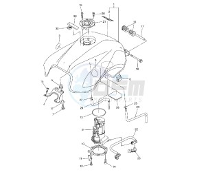 FZ6 FAZER S2 600 drawing FUEL TANK