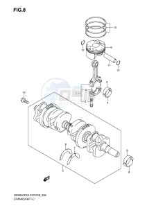 GSX650F (E3-E28) Katana drawing CRANKSHAFT