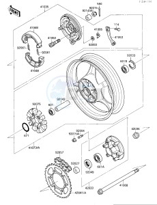 EL 250 B [ELIMINATOR[ (B2-B3) [ELIMINATOR drawing REAR WHEEL_CHAIN