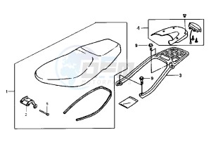 SUPER DUKE - 125 cc drawing SEAT