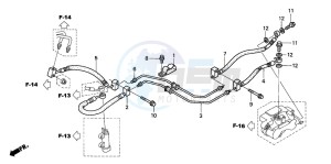 ST1300A drawing REAR BRAKE HOSE (ST1300)