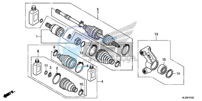 REAR KNUCKLE/REAR DRIVESHAFT