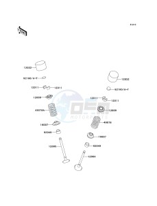 ZX 600 B [NINJA ZX-6RR] (K1) [NINJA ZX-6RR] drawing VALVE-- S- -