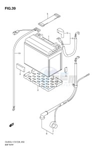 DL650 (E3) V-Strom drawing BATTERY (DL650L1 E33)