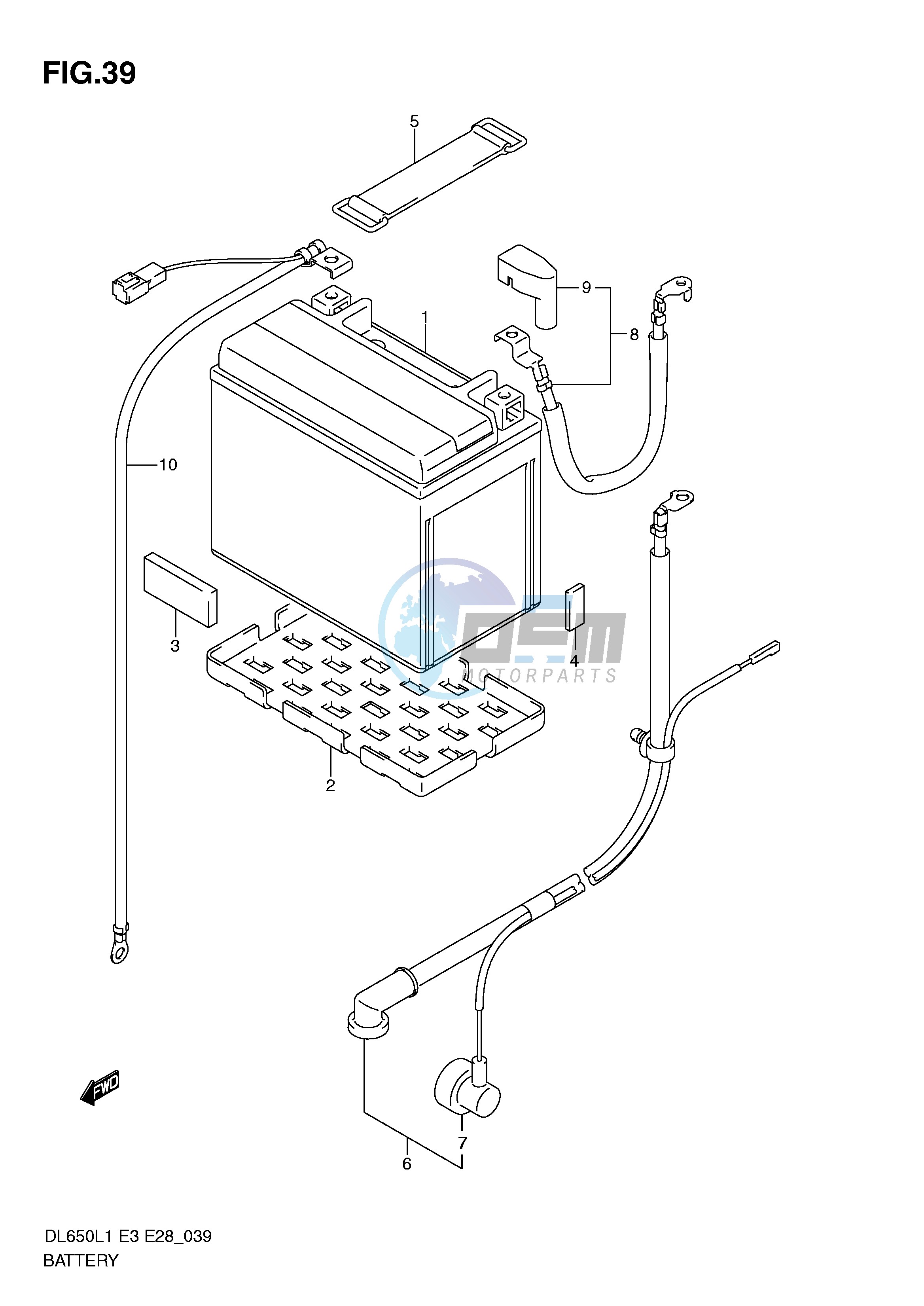 BATTERY (DL650L1 E33)