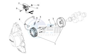 V7 Racer 750 drawing Generator - Regulator