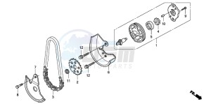 PES150 125 drawing OIL PUMP