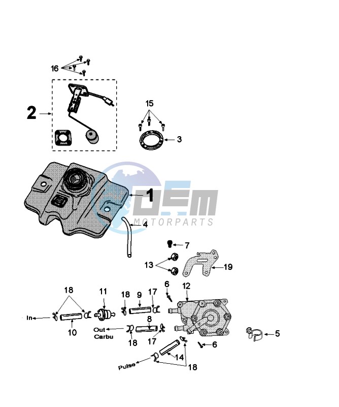 TANK AND FUEL PUMP