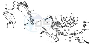 XL650V TRANSALP drawing EXHAUST MUFFLER