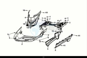 JET4 RX 50 (XE05W3-EU) (E5) (M1) drawing FLOOR PANEL - CENTER COVER