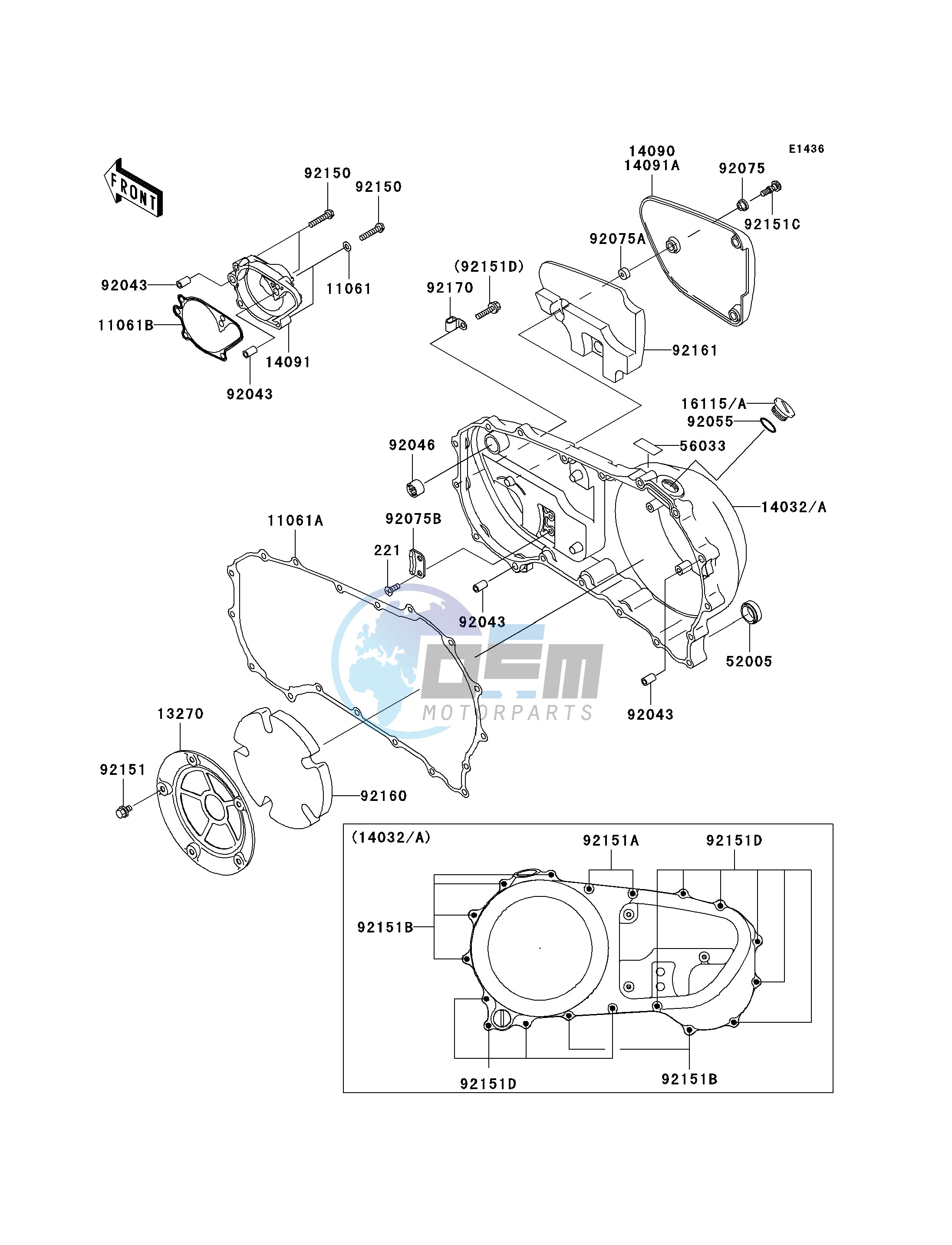 RIGHT ENGINE COVER-- S- -