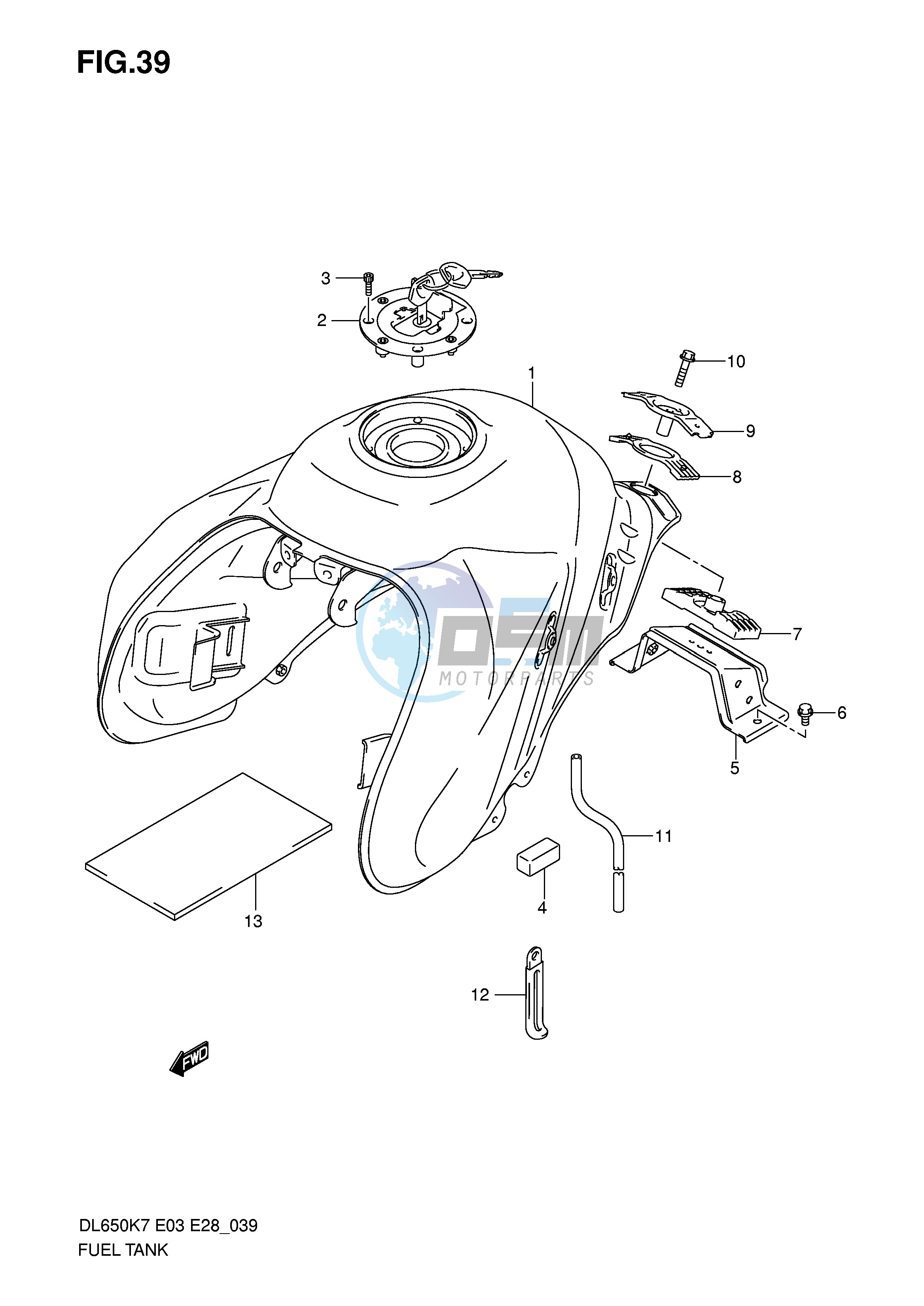 FUEL TANK (MODEL K7)