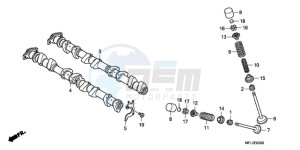 CBR1000RA9 BR / ABS MME drawing CAMSHAFT/VALVE