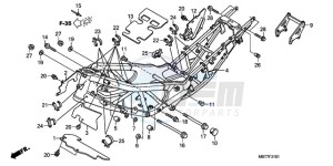 XL1000VA9 Ireland - (EK / ABS) drawing FRAME BODY (XL1000VA)