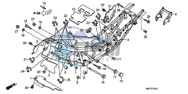 FRAME BODY (XL1000VA)