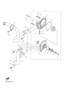 YZF-R1 998 R1 (2CR1 2CR2) drawing WATER PUMP