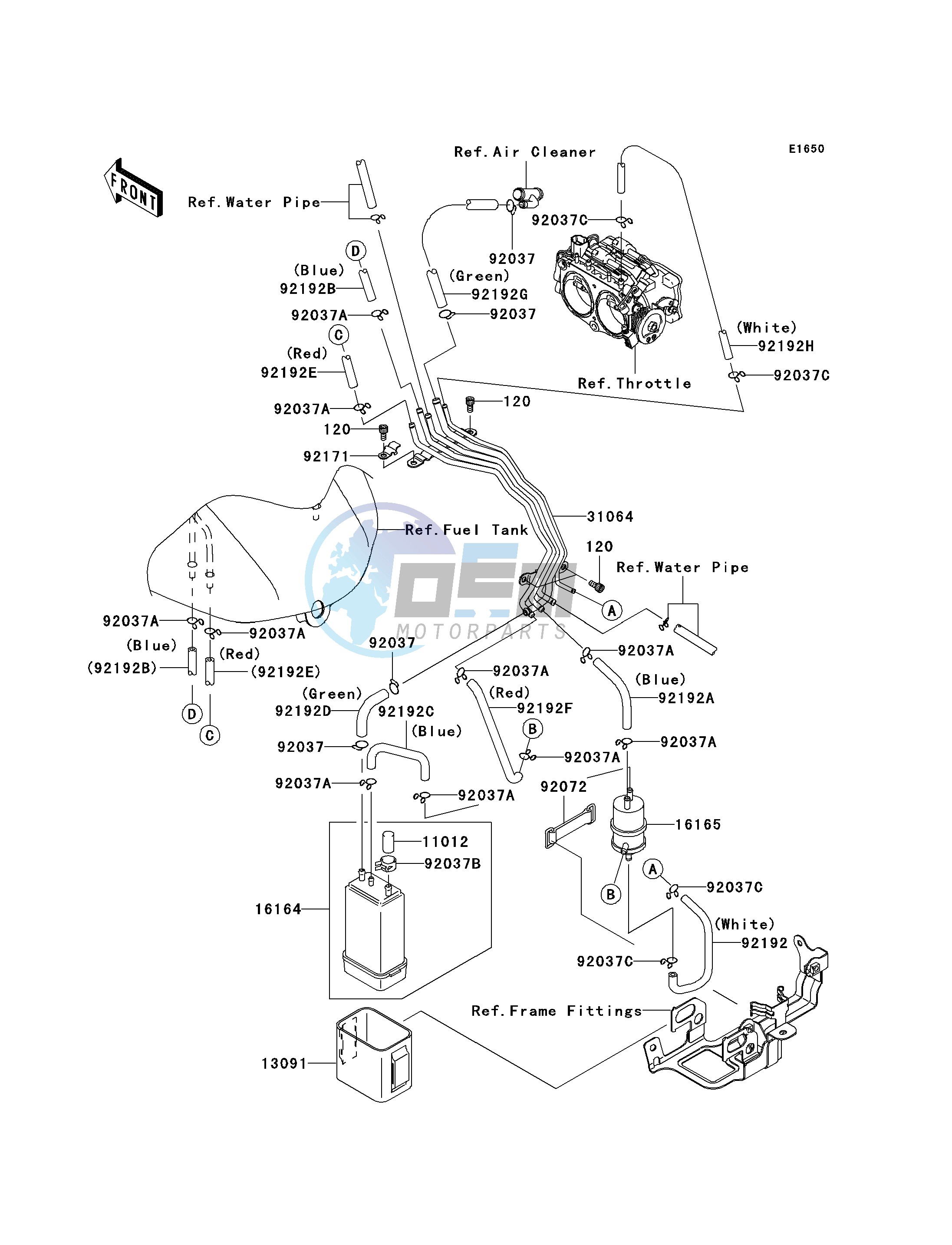 FUEL EVAPORATIVE SYSTEM-- CA- -