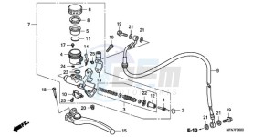 CB1000RA France - (F / CMF) drawing CLUTCH MASTER CYLINDER