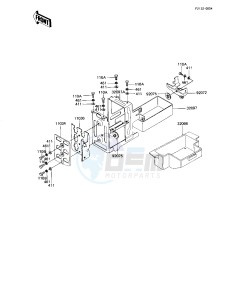 KZ 1100 L [LTD SHAFT] (L1) [LTD SHAFT] drawing BATTERY CASE_TOOL CASE