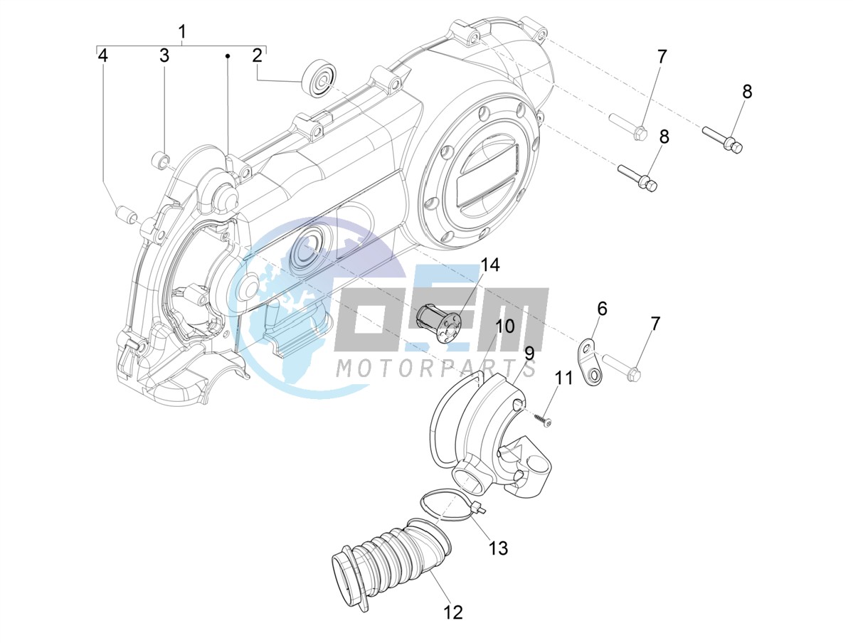 Crankcase cover - Crankcase cooling