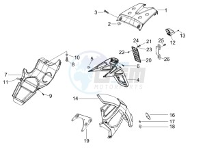 Runner 200 VXR 4t e3 drawing Rear cover - Splash guard