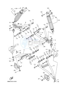 YXE700E YXE70WPXH WOLVERINE R-SPEC EPS (2MBD) drawing FRONT SUSPENSION & WHEEL