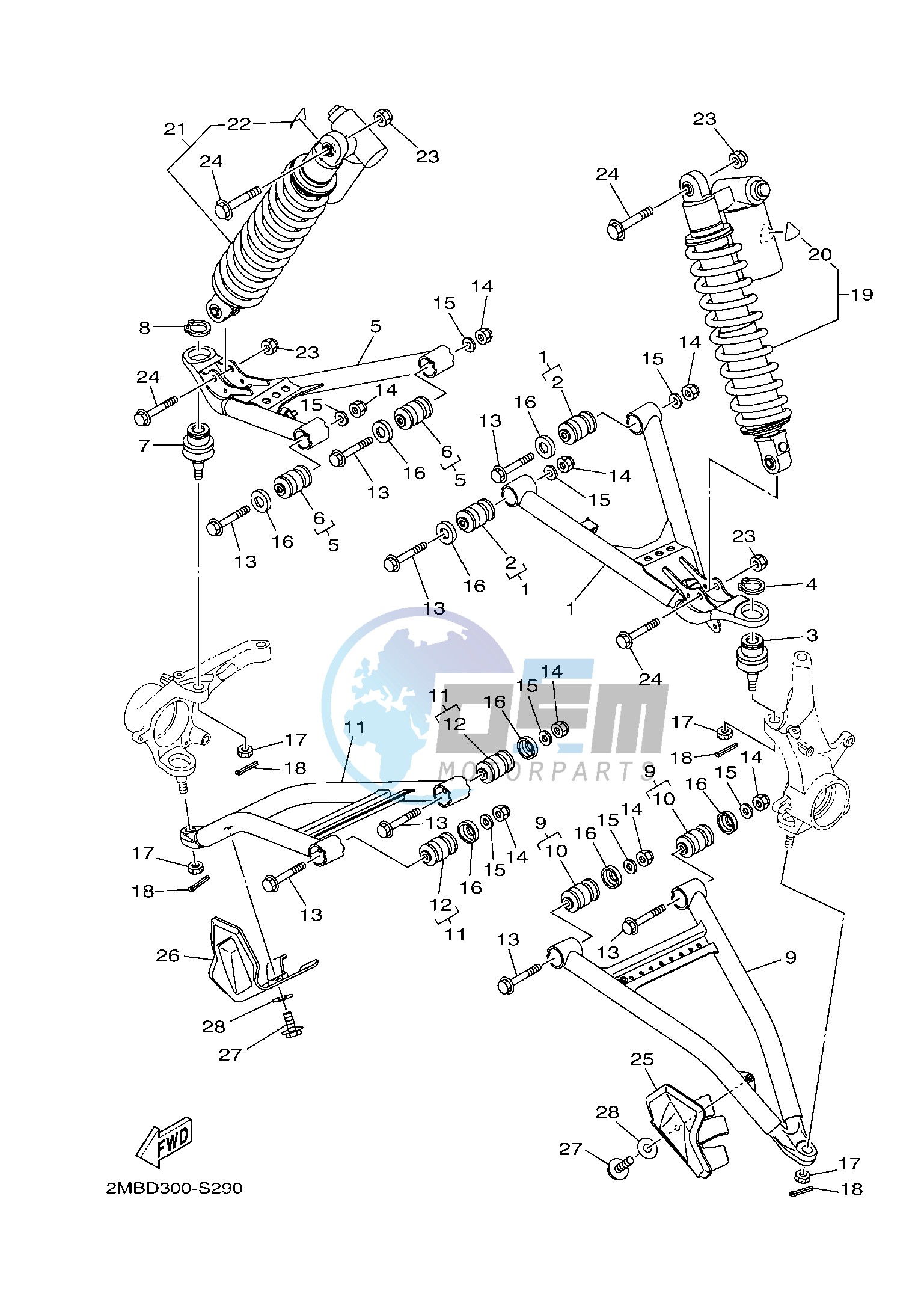 FRONT SUSPENSION & WHEEL