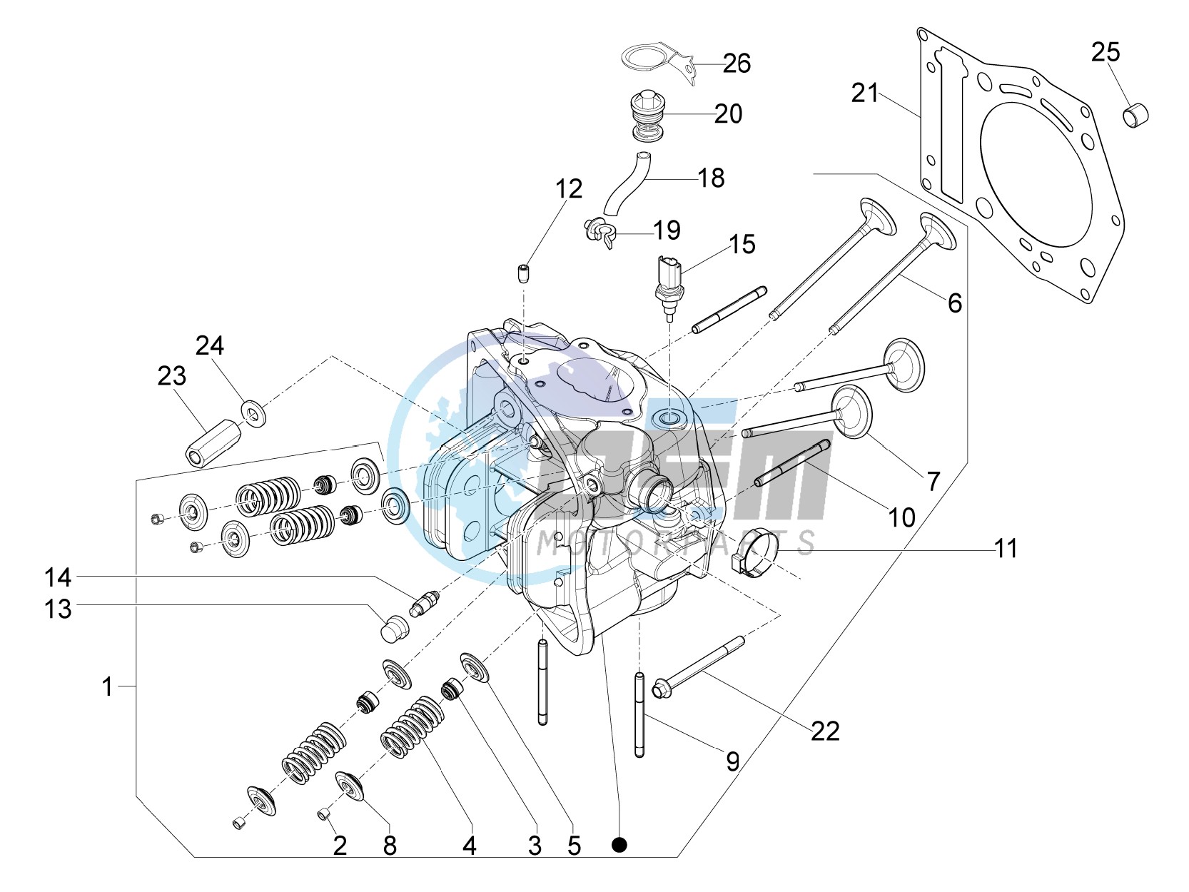 Cilinder head unit - Valve