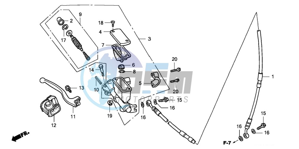 FR. BRAKE MASTER CYLINDER