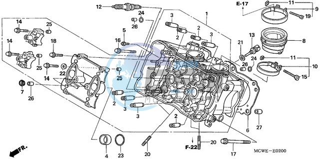 CYLINDER HEAD (FRONT)