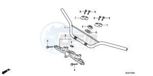 CRF80F9 Australia - (U) drawing HANDLE PIPE