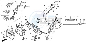 CMX250C REBEL drawing HANDLE PIPE/TOP BRIDGE