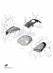 YZF690 YZF-R7 (BEBG) drawing FUEL TANK 2