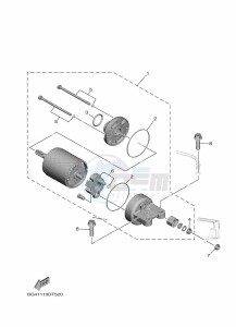 YXE1000EW YX10EPAM (B4M5) drawing STARTING MOTOR