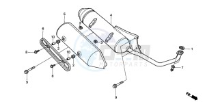 NES125 drawing EXHAUST MUFFLER