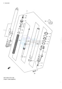 GSF-1250S BANDIT EU drawing FRONT DAMPER