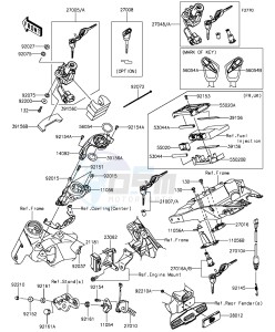 Z1000 ZR1000FEFA FR GB XX (EU ME A(FRICA) drawing Ignition Switch