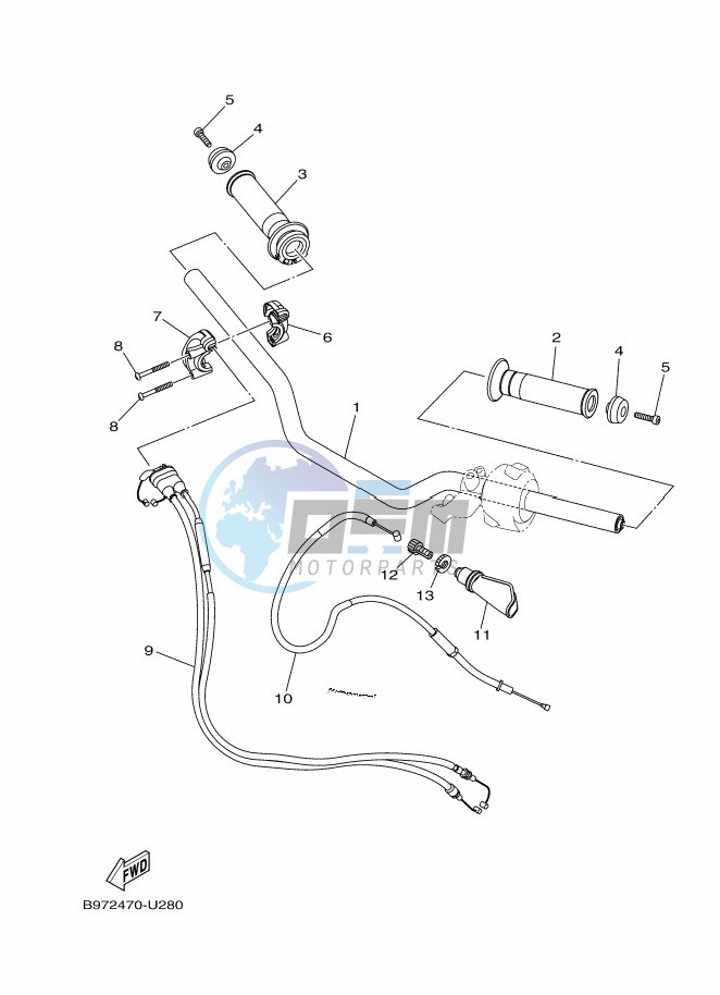 STEERING HANDLE & CABLE